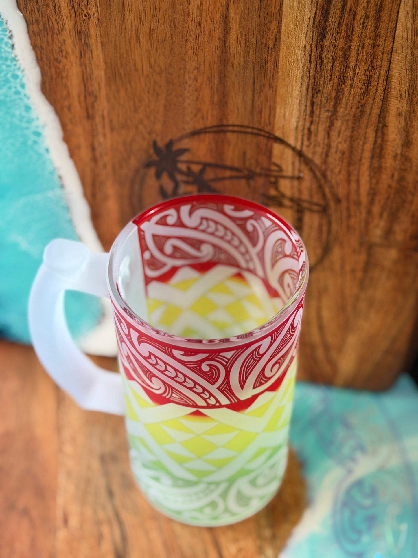 Tūhono Frosted Beer Mugs