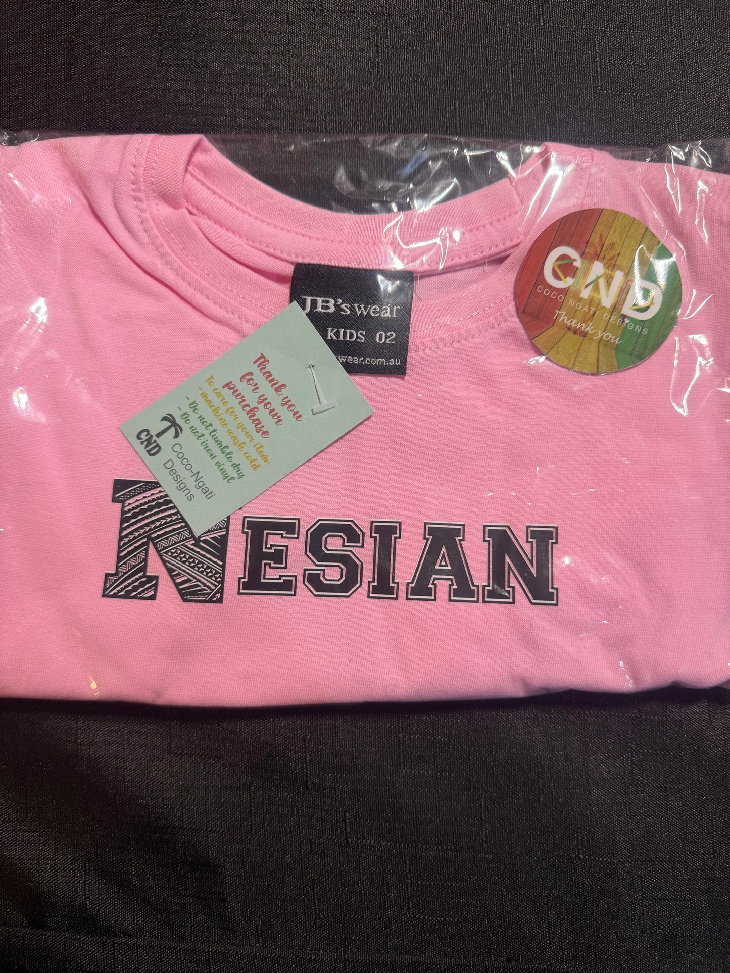 Size 2 Pink Nesian Tee