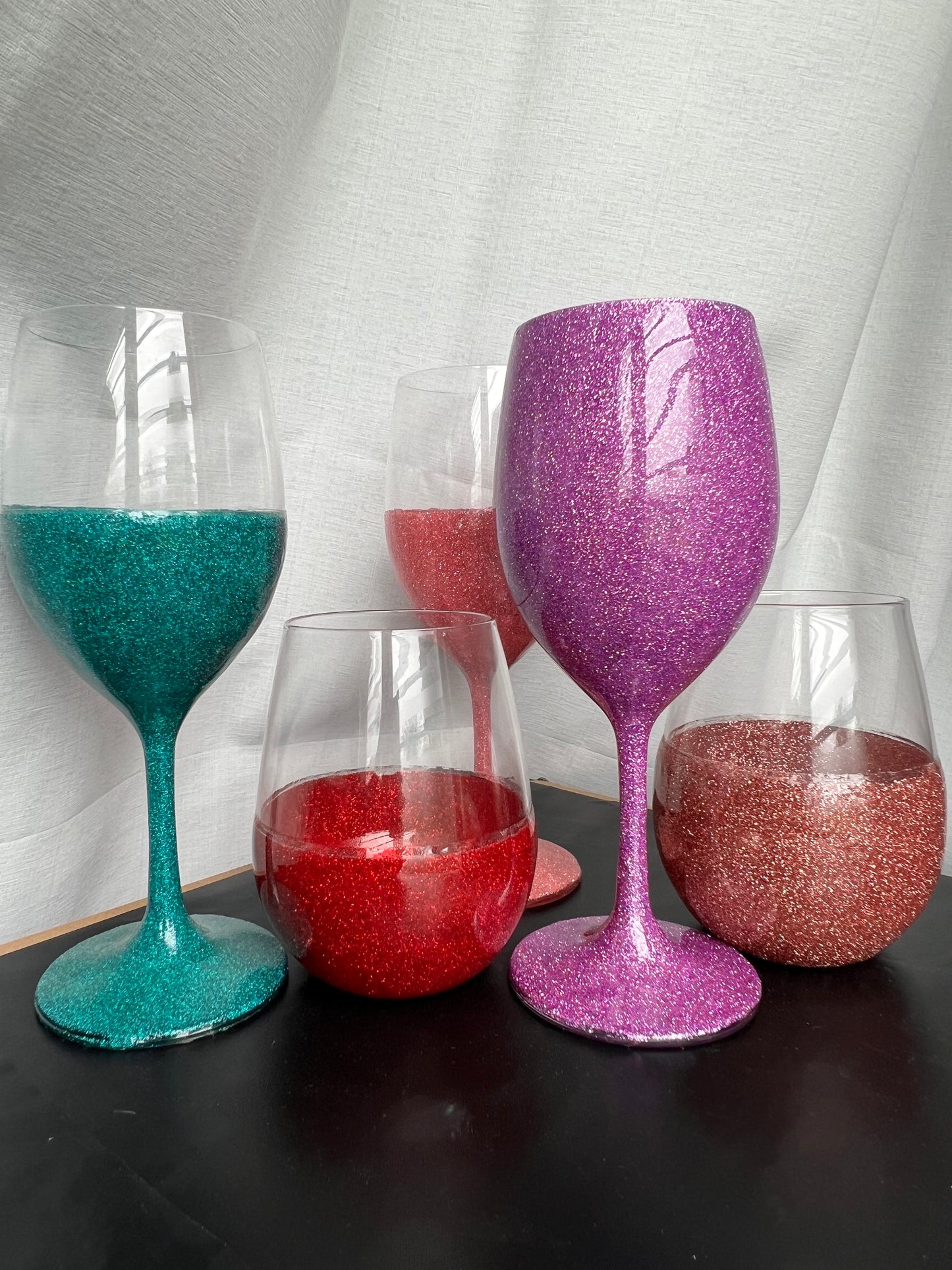 Glitter Wine Glass