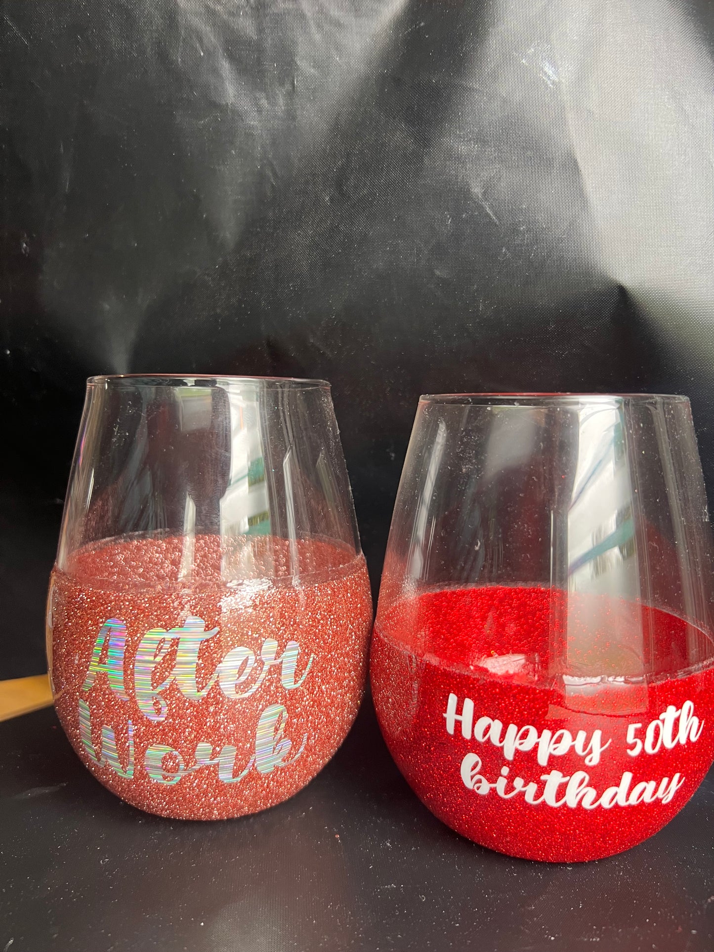 Glitter Wine Glass