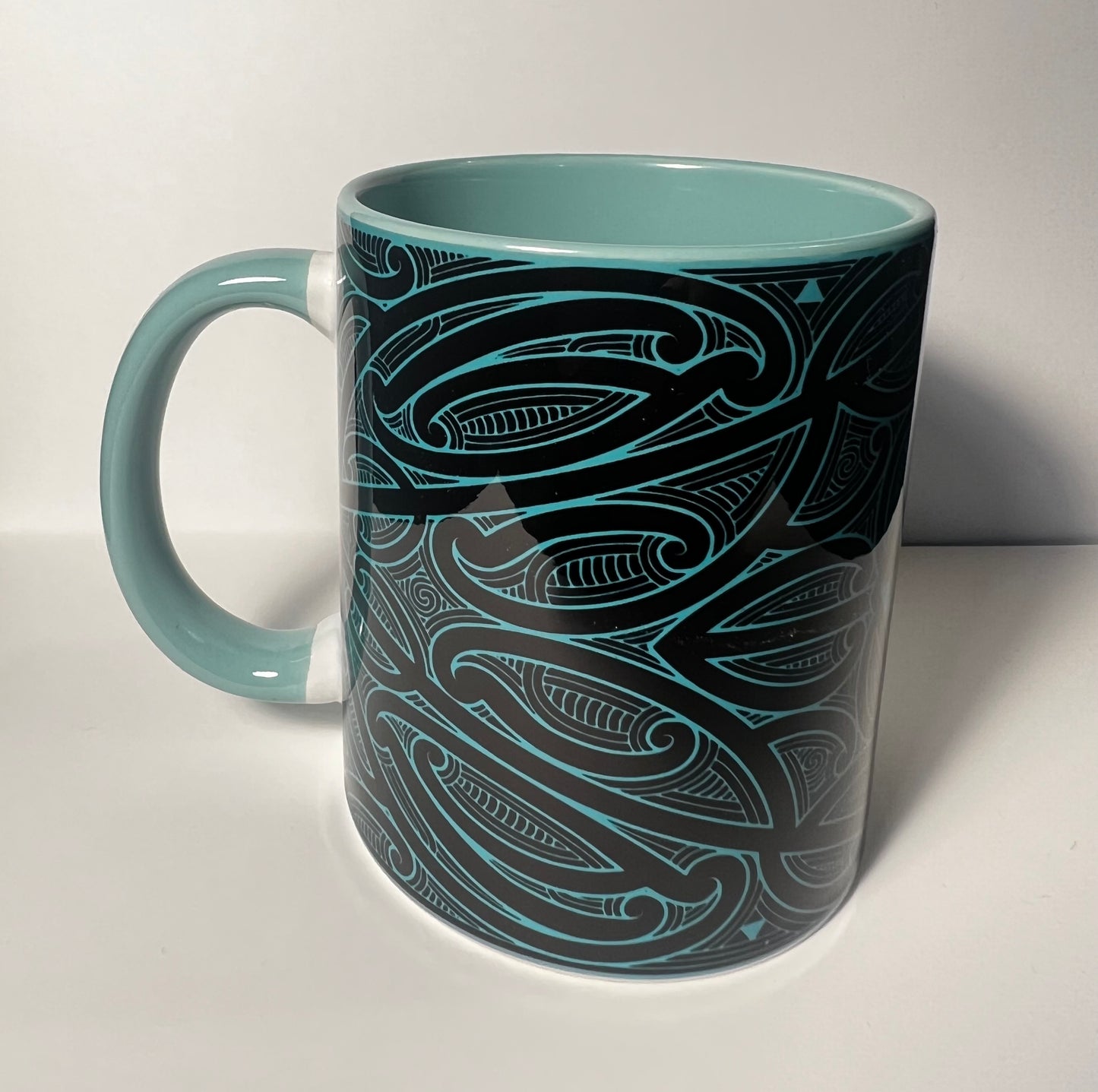 Atawhai Ceramic Mug - Colored Handle & Interior