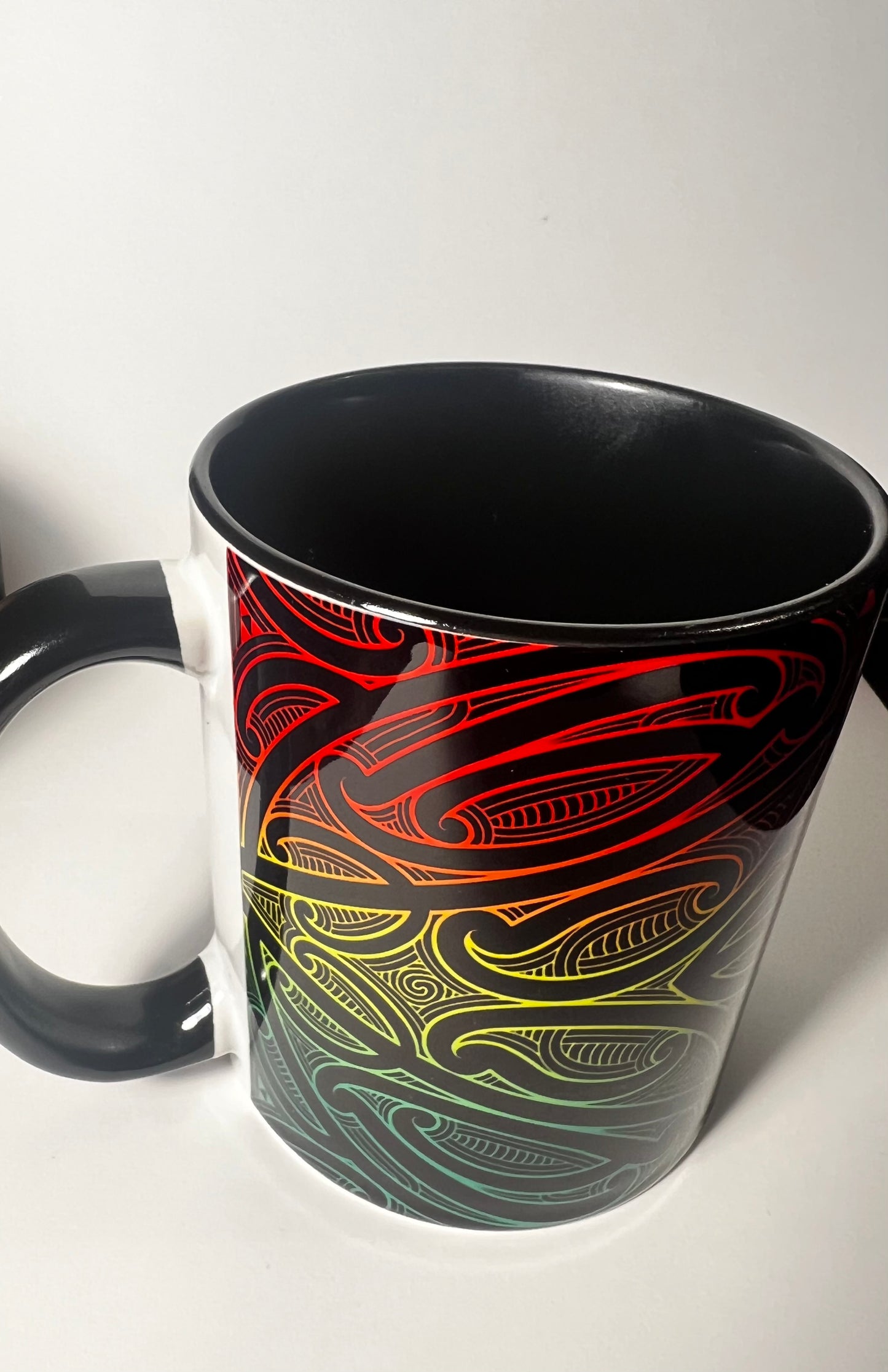 Atawhai Ceramic Mug - Colored Handle & Interior