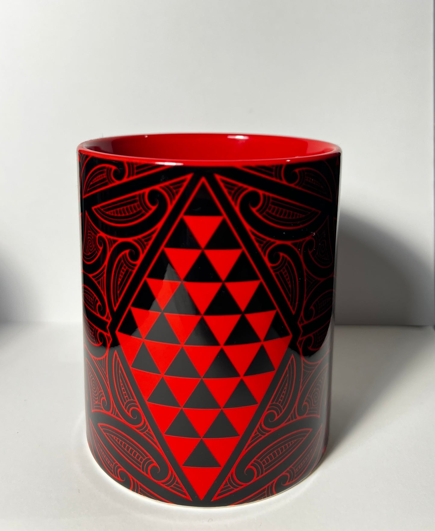 Atawhai Ceramic Mug - Colored Handle & Interior