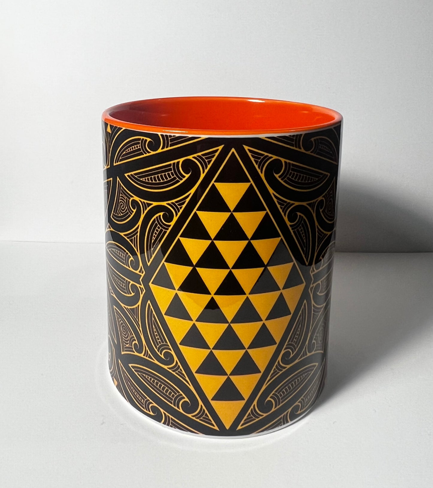 Atawhai Ceramic Mug - Colored Handle & Interior