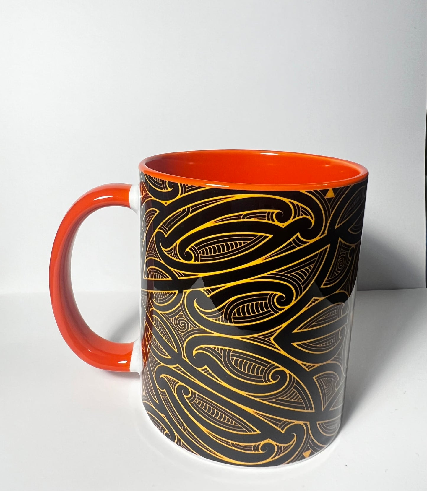 Atawhai Ceramic Mug - Colored Handle & Interior