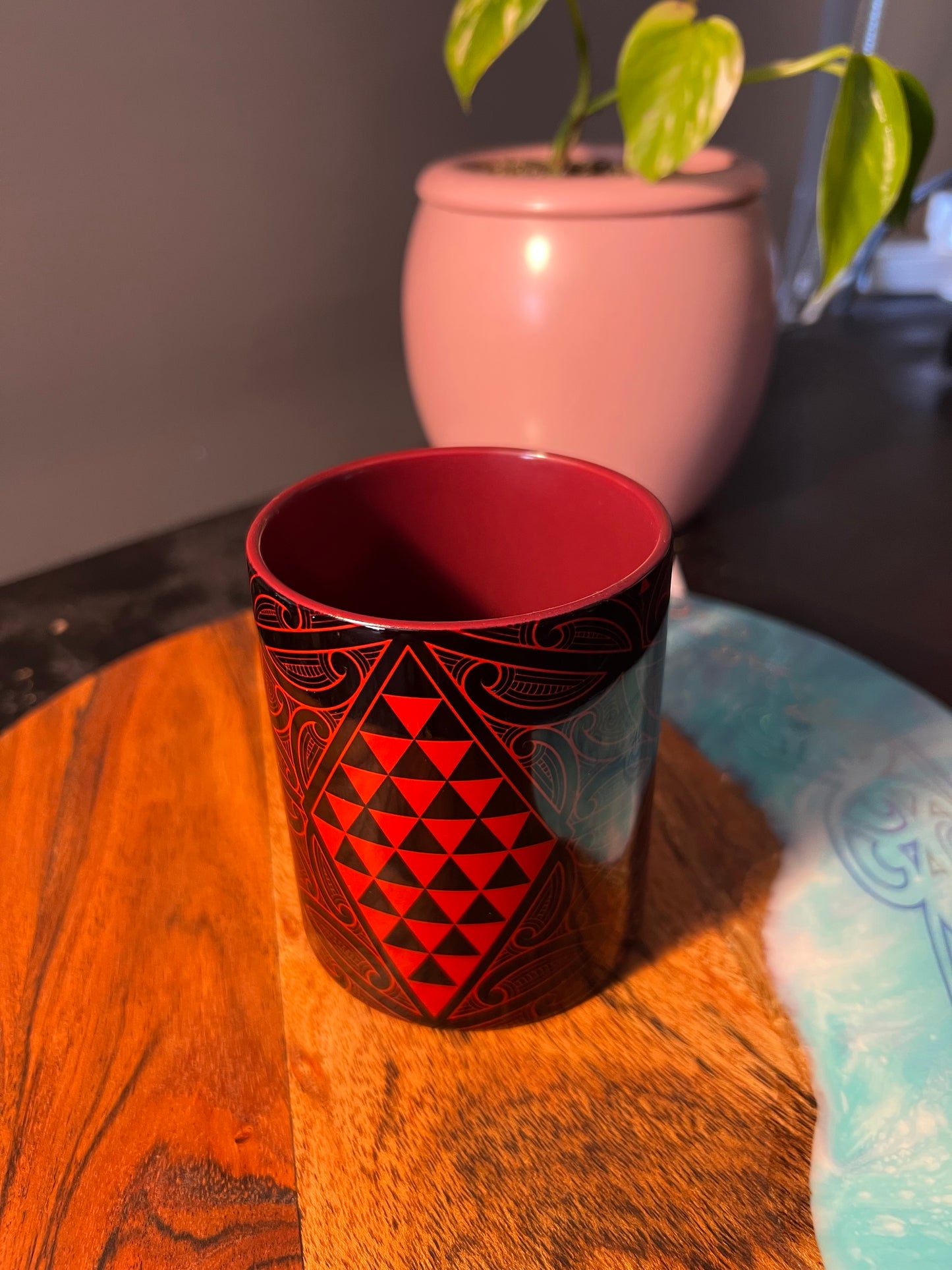 Atawhai Ceramic Mug - Colored Handle & Interior