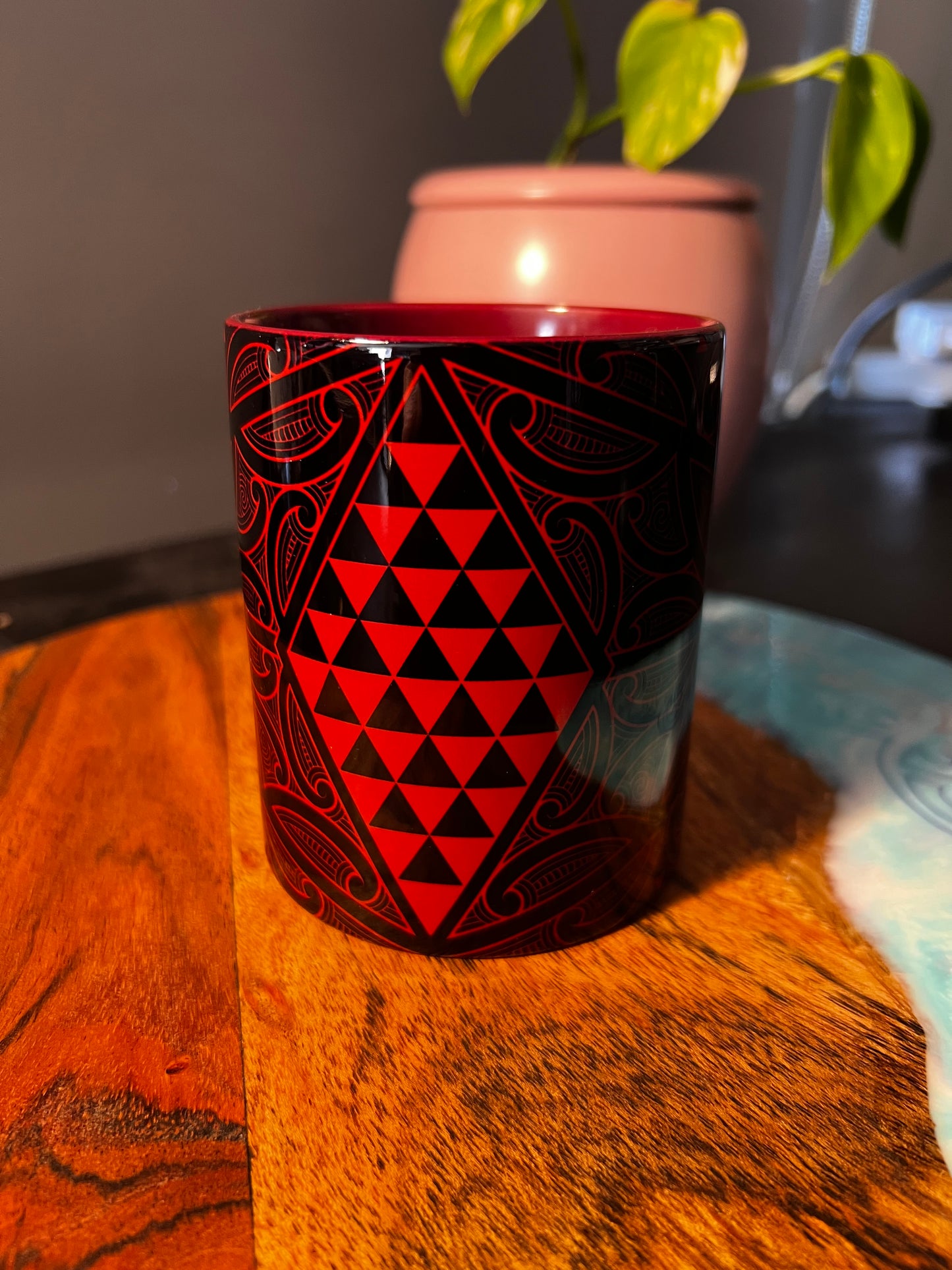 Atawhai Ceramic Mug - Colored Handle & Interior