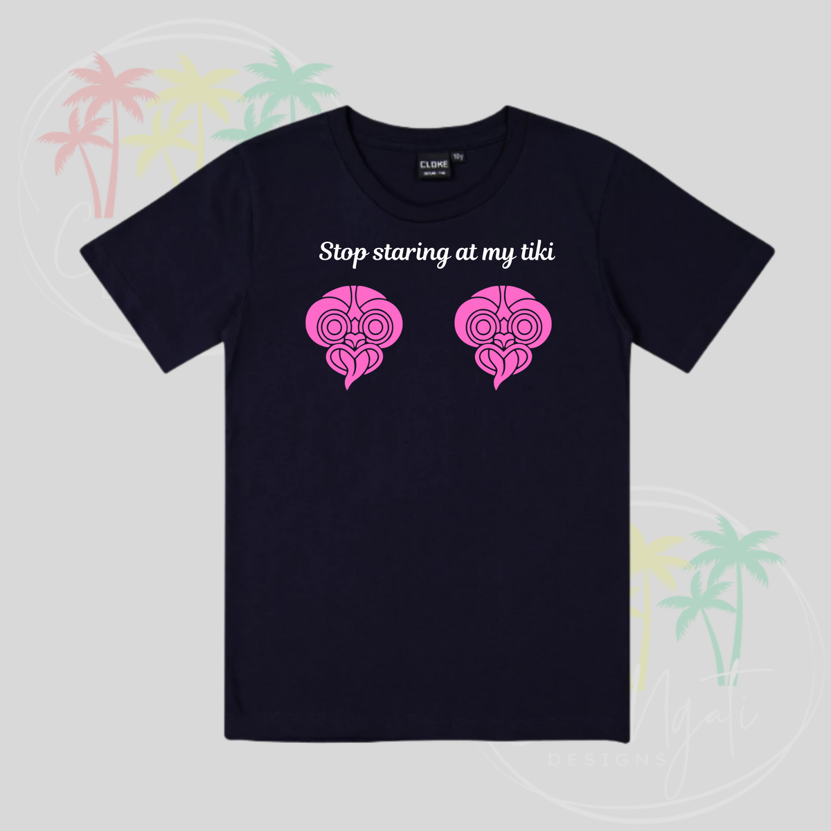 Tiki Breast Cancer Awareness Tee