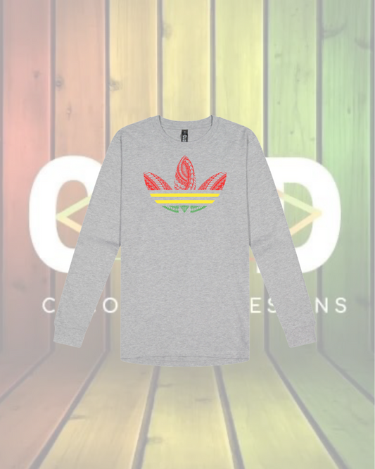 Long Sleeve Nesian Rasta Tee
