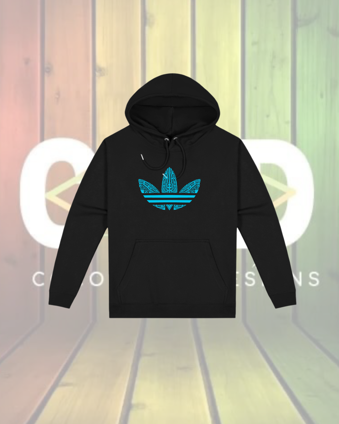Māori Aqua Hoodies