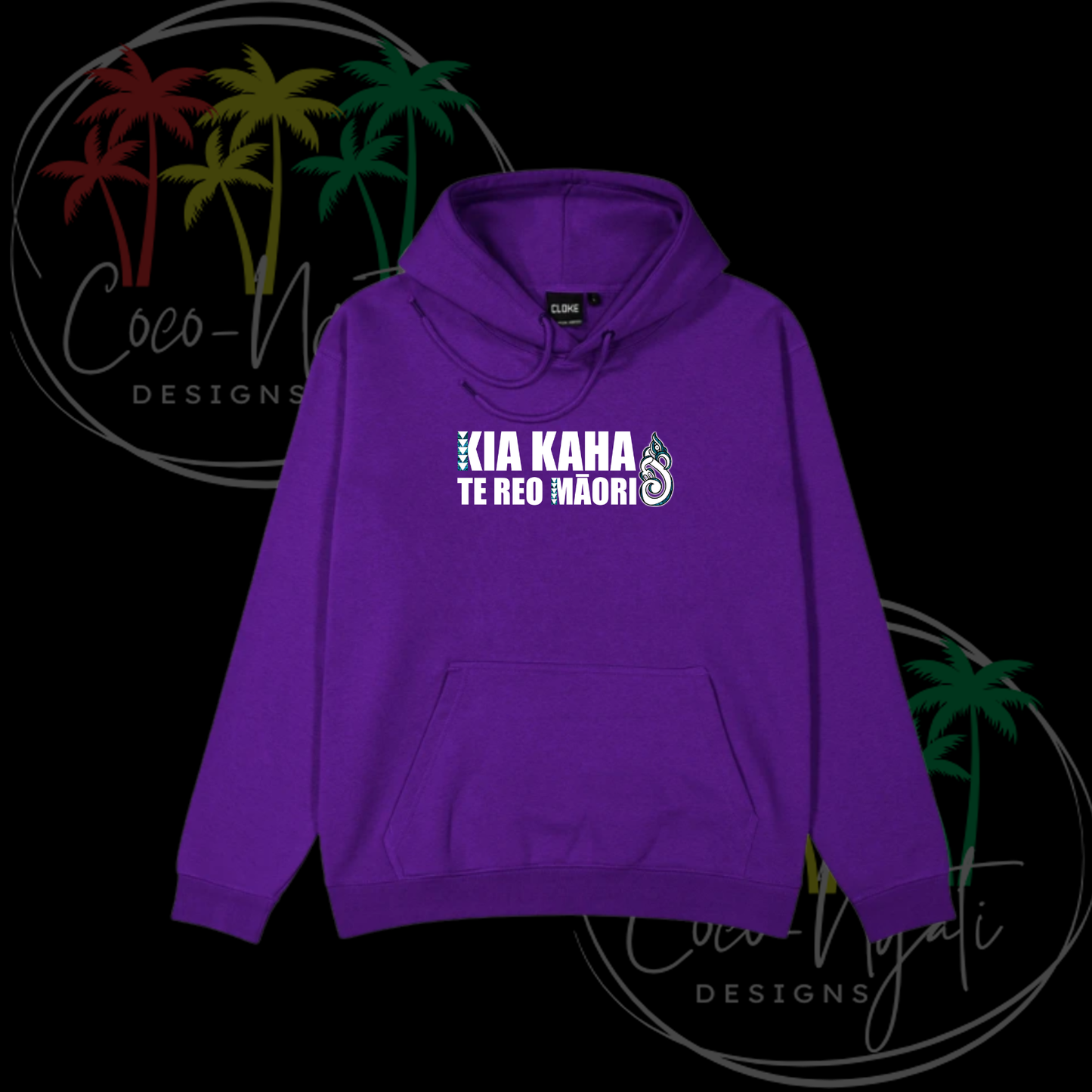 Kia Kaha Te Reo Māori Tamariki Hoodies