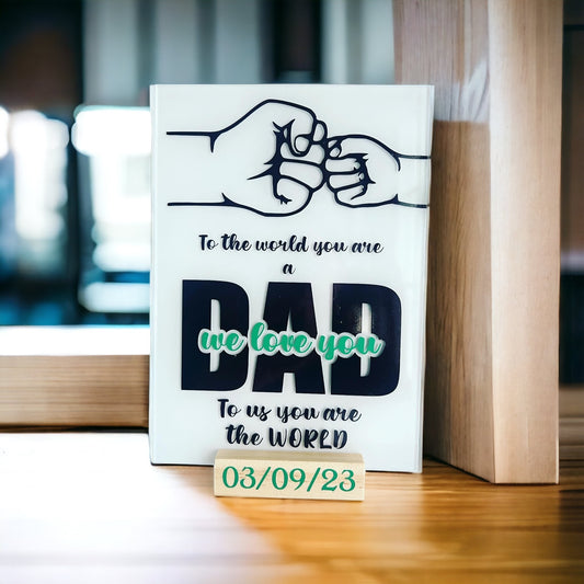 Dad plaque